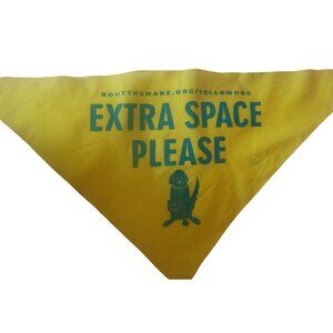 Dog Bandana  Scarf Yellow Dog Extra space Open Space Routt County Colorado